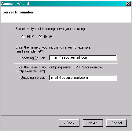 mozilla mail POP screenshot