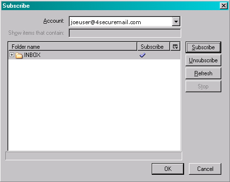 mozilla mail POP screenshot